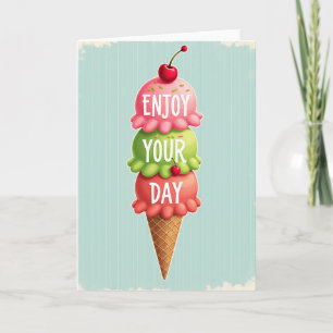 Sweet Ice Cream Birthday Card