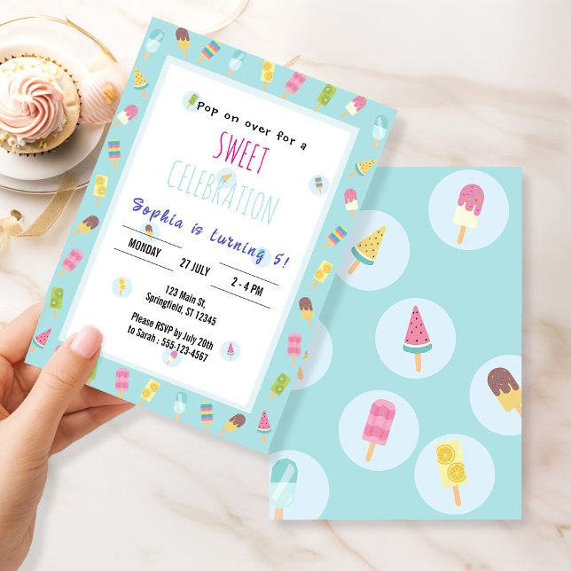 Sweet Ice Cream Birthday Invitation (Creator Uploaded)