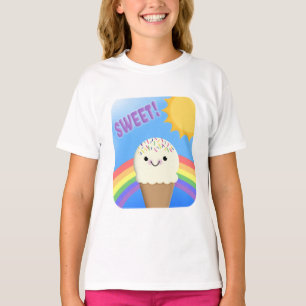 Sweet Ice Cream Cone by Rainbow Under Sun T-Shirt