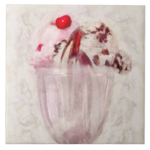 Sweet - Ice Cream - Ice cream sundae Tile