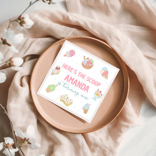 Sweet Ice Cream Parlour Birthday Napkins