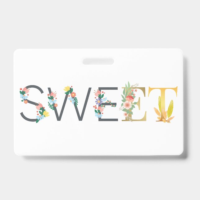 Sweet  ID badge (Front)