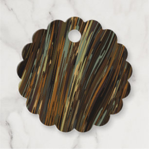 Sweet Illustration of vertical Wavy Lines Favour Tags