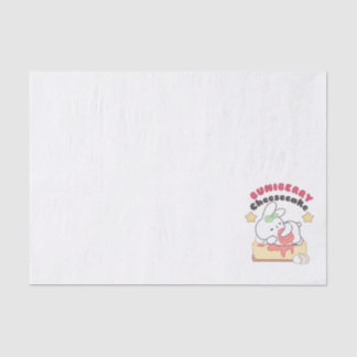 Sweet Indulgence: Buniberry Cheesecake Delight Tissue Paper