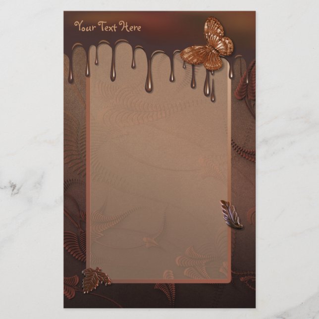 Sweet Indulgence Chocolate Stationery (Front)