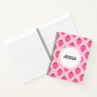 Sweet Inspiration : Personalised Strawberry Notebook
