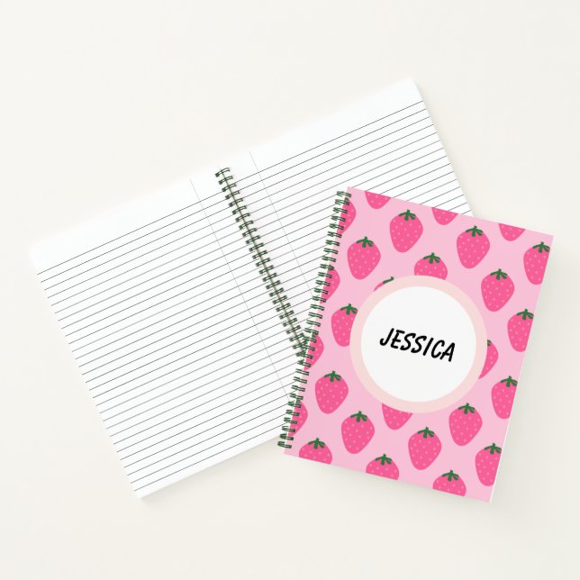 Sweet Inspiration : Personalised Strawberry Notebook (Inside)