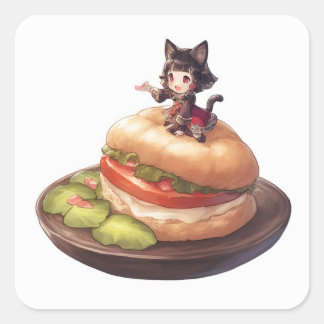 Sweet Inspired Design Square Sticker