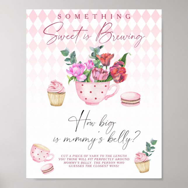 Sweet is brewing How big is mummy's belly game  Poster (Front)