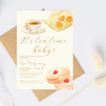 Sweet It´s Tea Time Baby Vintage Baby Shower