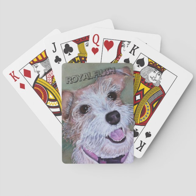 SWEET JACK RUSSELL PLAYING CARDS (Back)