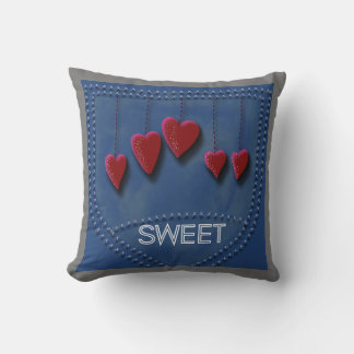 Sweet Jean of Hearts pillow