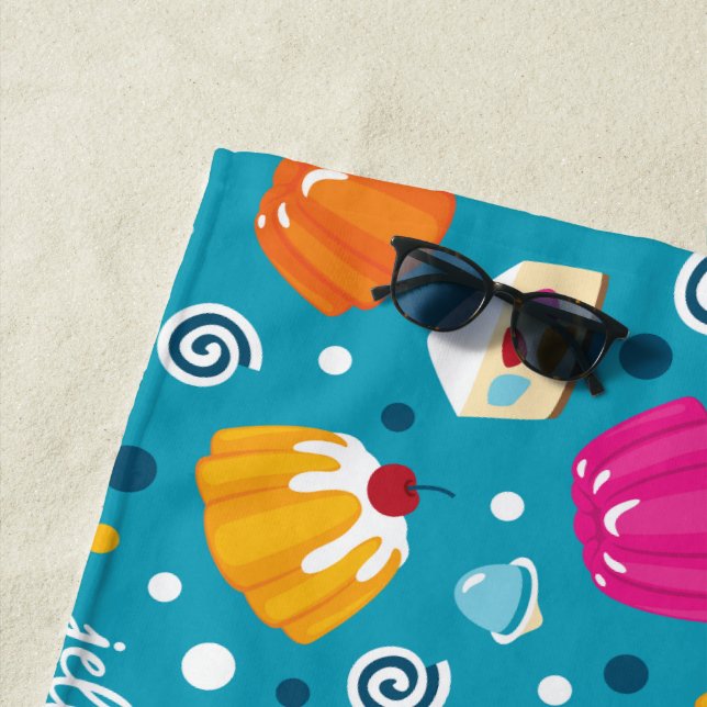 Sweet Jellies Beach Towel (In Situ)