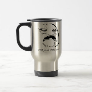 Sweet Jesus That's Good (text) Travel Mug