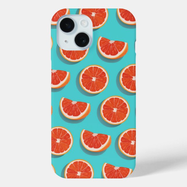 Sweet Juicy Orange Pattern Case-Mate iPhone Case (Back)