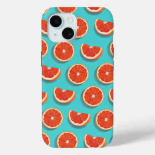 Sweet Juicy Orange Pattern iPhone 15 Case