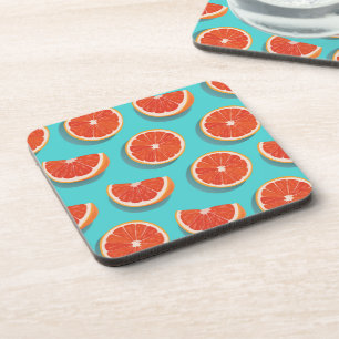 Sweet Juicy Orange Pattern Coaster