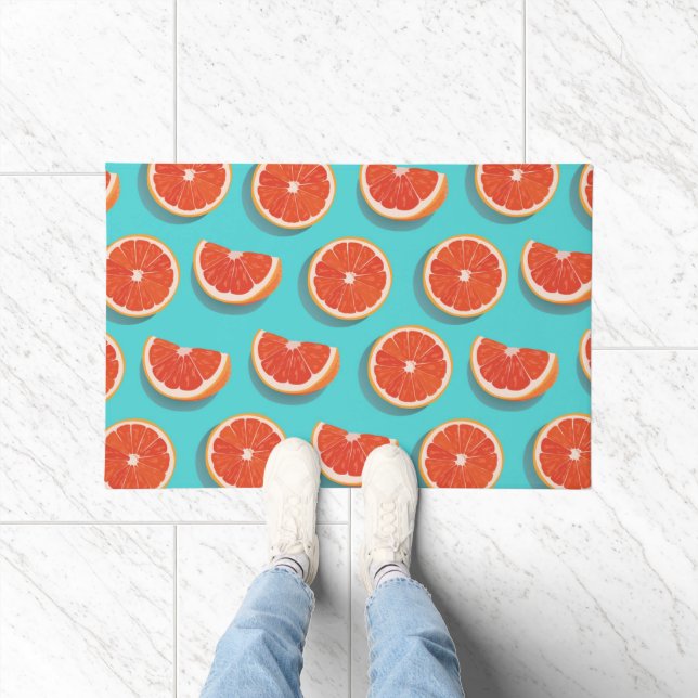 Sweet Juicy Orange Pattern Doormat (Indoor)