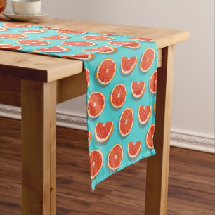 Sweet Juicy Orange Pattern Medium Table Runner