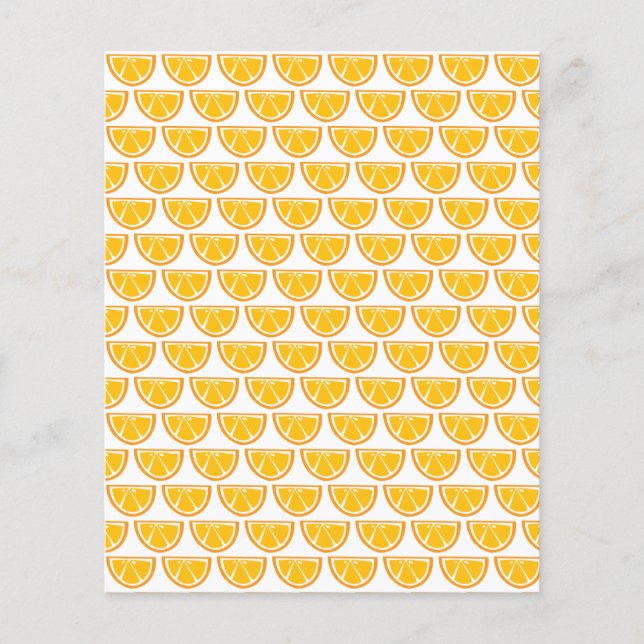 Sweet Juicy Orange Slice Pattered Scrapbooking (Front)