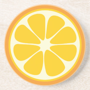 Sweet Juicy Orange Tropical Citrus Fruit Slice Coaster