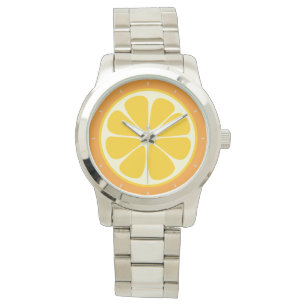 Sweet Juicy Orange Tropical Citrus Fruit Slice Watch