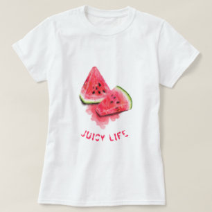 Sweet Juicy Watermelon Pieces Tasty Add Your Text T-Shirt