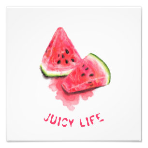 Sweet Juicy Watermelons Posters - Custom Text