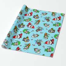 Sweet Kawaii Christmas Character pattern