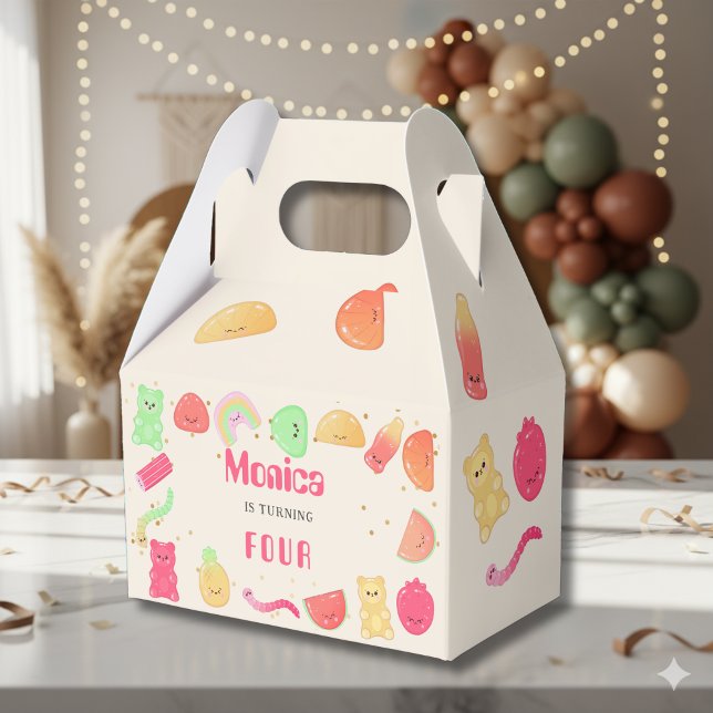 Sweet kawaii gummi candies birthday favour box (Creator Uploaded)