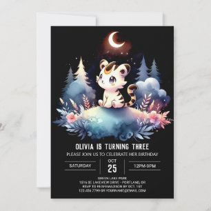 Sweet Kids Tiger Birthday Invitation