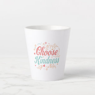 Sweet Kindness Matters Typography Latte Mug