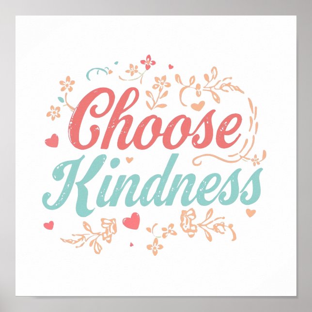 Sweet Kindness Matters Typography Poster (Front)