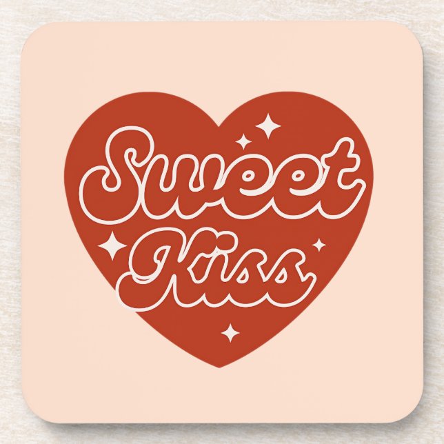Sweet Kiss Beverage Coaster (Front)