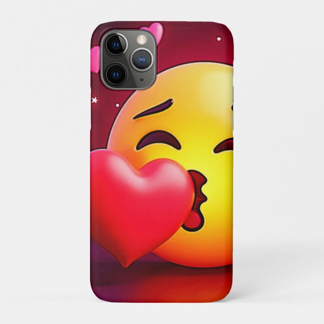 Sweet Kiss Heart Emoji Case-Mate iPhone Case (Back)