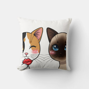 Sweet Kissy Cats Cushion