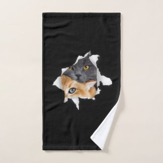 Sweet Kitten Couple | Funny Cat Lover Gift Hand Towel