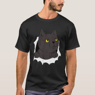 Sweet Kitten Torn Cloth Cat Cat Owner Cat Lady T-Shirt