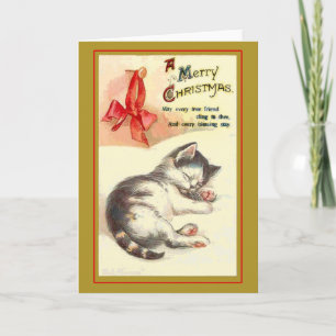 Sweet Kitten Vintage Christmas Cards