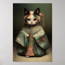 Sweet Kitty as a Geisha Girl in Kimono
