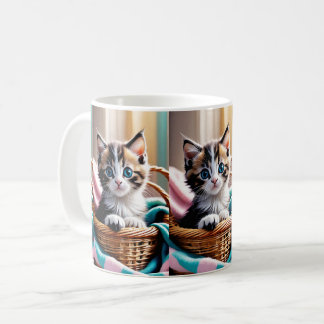 Sweet Kitty in a Basket – Cosy Moment Coffee Mug