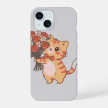 Sweet Kitty with Rose Bouquet