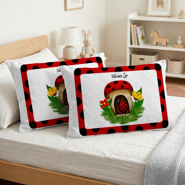 Sweet Ladybug Friend Standard Pillowcase Pair (Creator Uploaded)