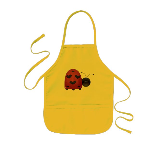 Sweet Ladybug Kids Apron (Front)