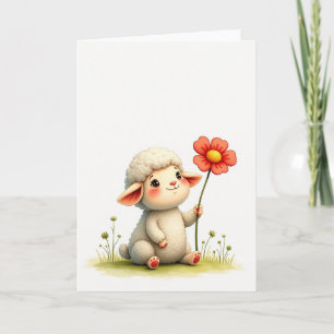 Sweet Lamb Birthday Card