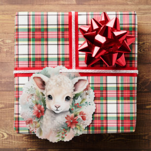 Sweet Lamb Gift Tag Christmas Tree Ornament