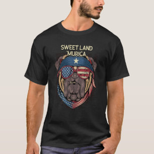 Sweet Land Murica Patriotic American Patriotism US T-Shirt