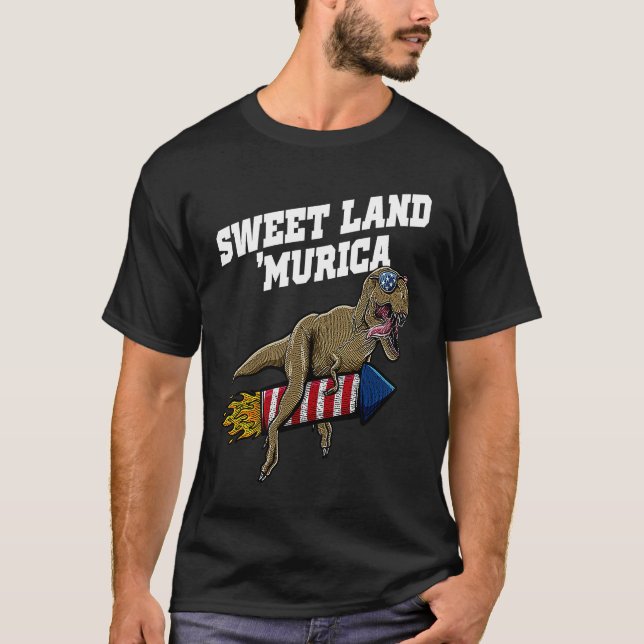 Sweet Land Murica Patriotic American Patriotism US T-Shirt (Front)