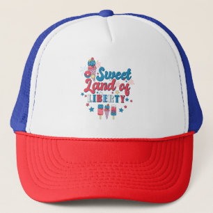Sweet Land Of Liberty - America July 4th Trucker Hat