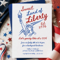 Sweet Land of Liberty Invitation